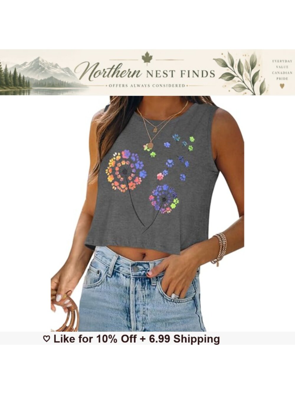 Women's Sleeveless Crop Tank Top Crew Neck Loose Fit Casual Summer Basic Tee